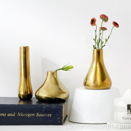 minimalistisches Design goldene europäische Wohnzimmer Ornamente Blume